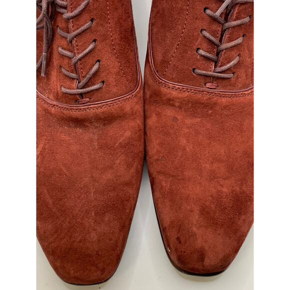 ALDO Men\'s Burgundy Suede Lace-Up Oxford Shoes SZ 8 main image 11